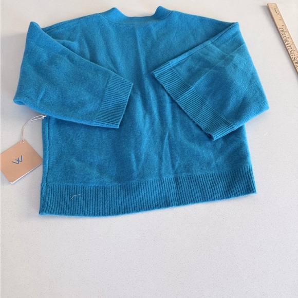 White + Warren Truest Teal Kimono sleeve Cardigan large - Picture 6 of 8